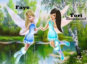 Tori Rainbowsplash and Faye 3D